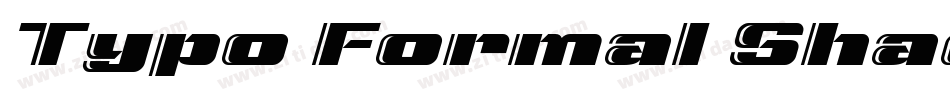 Typo Formal Shadowed Demo字体转换